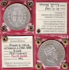 5 Lire 1861 Torino SCUDO 2°