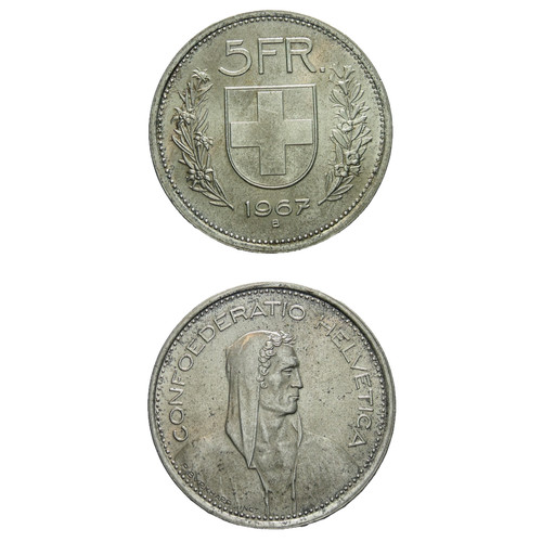 Svizzera franchi 1967 - 5,