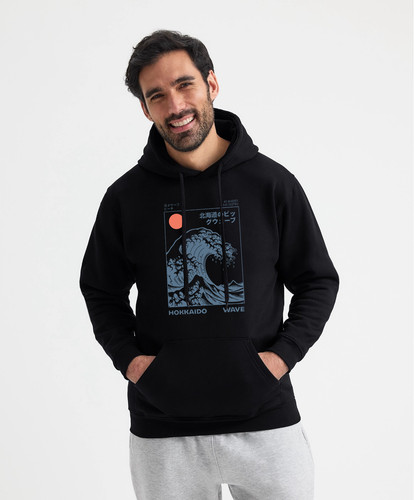 Felpa con cappuccio uomo
