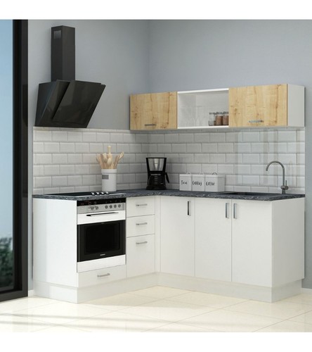 Cucina angolare cassino bianca - cucina,