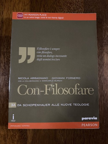 Libro con filosofare da - con-filosofare, 3a