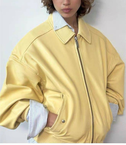 Zara giacca bomber - giacca, pelle