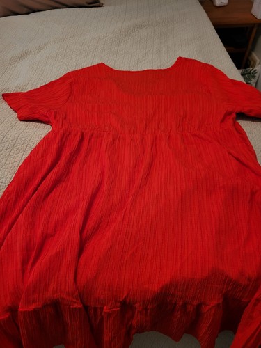 Vestito donna babydoll rosso