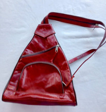 BORSA/MARSUPIO PELLE BORDEAUX MULTITASCHE REGOLABILE   (s35/b)