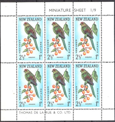 Nuova zelanda 1959 kakariki - zelanda,