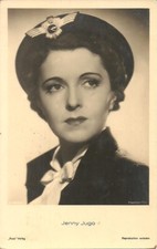 Attrice Jenny Jugo, Cappello Militare Tedesco, Fregio Svastica, Verific. Censura