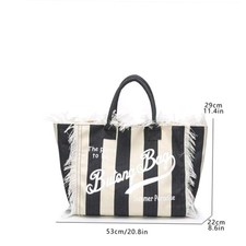 Borsa Tote Estate simil Saint Barth diversi colori e modelli 50x33 cm