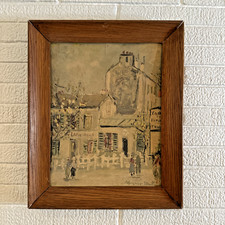 VTG Art Framed Matted  "Lapin