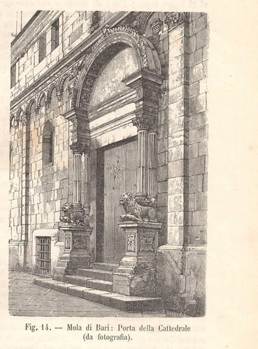 Stampa antica mola bari - stampa, di