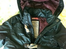 Giubbotto bimbo cappuccio staccabile cerniera marrone scuro Dpam 4/5 anni