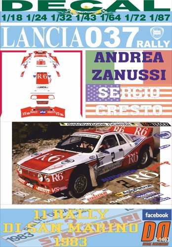 Decal lancia 037 rally - lancia,