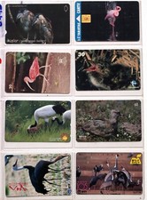 art.2443-n.8 telephoncards, ornitologia, uccelli, vari tipi, vari paesi