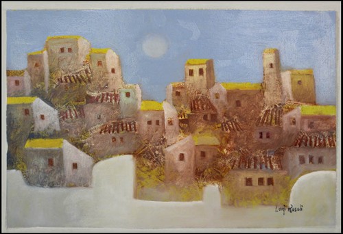 Dipinto olio paesaggio - dipinto,