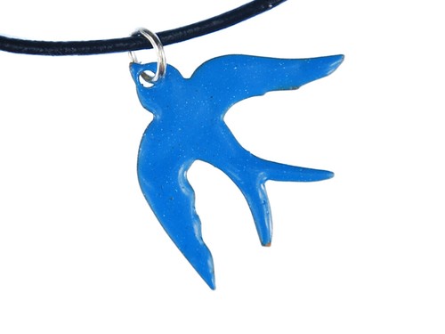 Collana smalto con rondini - di,
