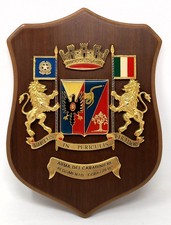 CREST - TARGA DA MURO / ARMA DEI CARABINIERI  "REGGIMENTO CORAZZIERI"  MC112841