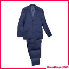 ABITO COMPLETO UOMO VERSACE JEANS COUTURE 48 MADE IN ITALY BLU GESSATO!!!