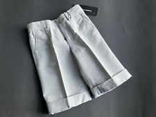Bermuda DOLCE & GABBANA Junior grigio bianco a righe con lino taglia 3/98