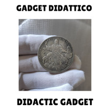 Scudo Romano 1823 Sede Vacante stemma Chiesa seduta tra nubi con chiavi e tempio