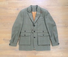 FAVOLOSA GIACCA PURDEY TECNICA TWEED VERDE OLIVA BEMBRIDGE NORFOLK TAGLIA MEDIA