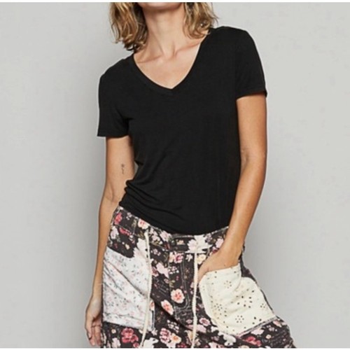 Pol short sleeve neck knit - pol,