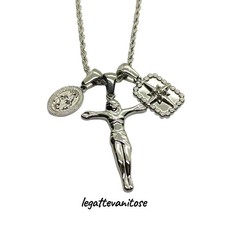 Collana  Acciaio con croce