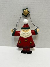 Babbo Natale in gesso dipinto