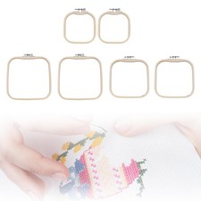 2x telaio in bambù per punto croce, supporto per ricamo, telaio per ricamo,