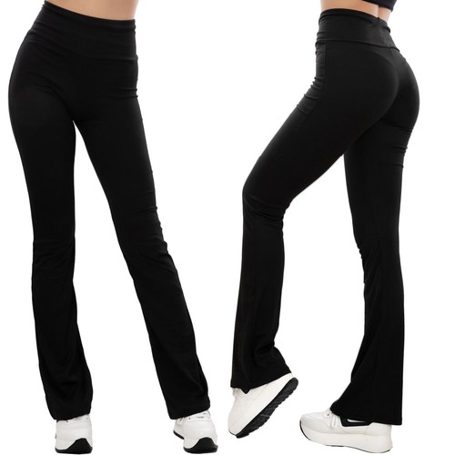 Pantaloni donna zampa flare