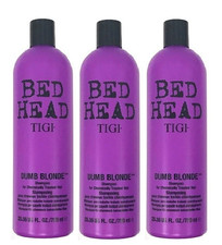 Bed Head di TIGI Dumb Blonde Shampoo per capelli biondi 25,36 fl. (CONFEZIONE DA 3)