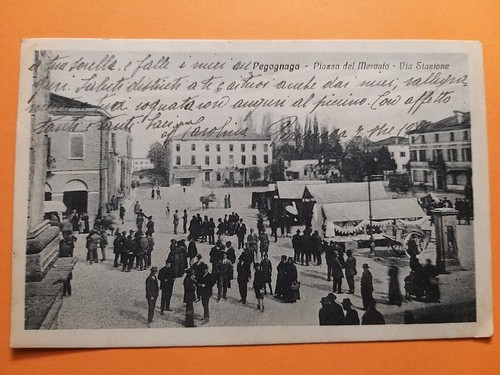 Pegognaga piazza - (mantova).,
