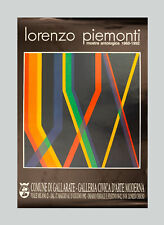 Lorenzo PIEMONTI - "Mostra antologica", 1992 - Poster, 100 x 68 cm