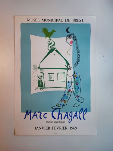 Chagall affiche exposition - chagall,