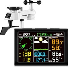Sainlogic Professionale Stazione Meteorologica, 8-in-1 Stazione Meteo HA015