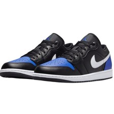 Air Jordan 1 Low Black Royal Toe sneakers uomo (553558-042)