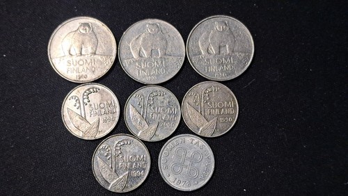 Finlandia 8 monete da - -,