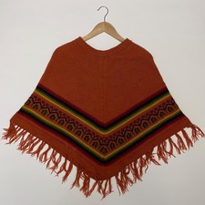 Poncho misto alpaca peruviano