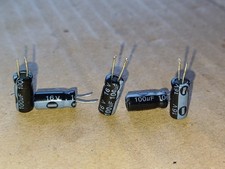 5 Pezzi Condensatori Elettrolitici 100uf 16v 105c