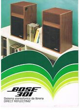 70'S - BOSE 301 - SISTEMA STEREOFONICO DA LIBRERIA - BROCHURE DEPLIANT