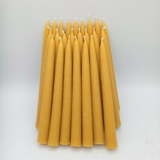 Candela con cera d'api 2 cm altezza 20 cm 55/60 grammi  candele cera d'api 6 ore