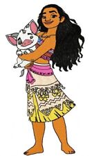 MACCHINA RICAMO DISEGNI USB - DISNEY'S MOANA DESIGNS 4X4 & 5X7 PUA MAUI BAMBINI
