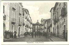 SPARANISE ( Caserta ) - Corso Ferrovia - animatissima - anni '10-20    -- aav444
