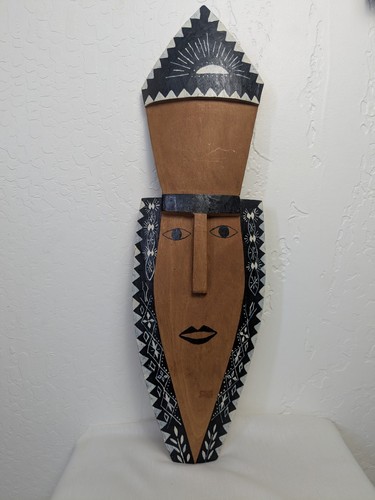 Maschera stile tribale legno