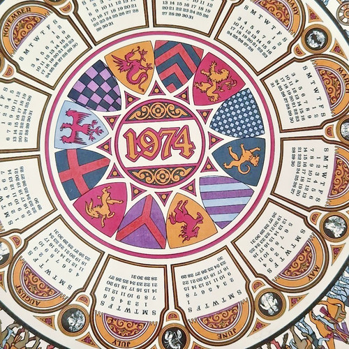 Wedgwood vintage calendar - vintage,
