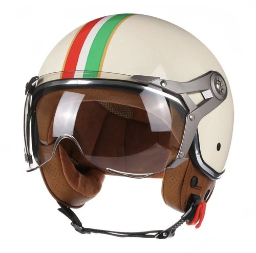 Casco open face moto retrò - face,