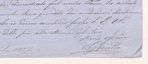 Lettera manoscritta con