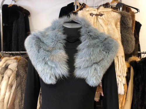Blaufuchs pelliccia stola - pelliccia,