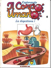 ESPLORANDO IL CORPO UMANO N.4 LA DIGESTIONE 1 LIBRO ITA DEA 1990 USATO ML3 82508