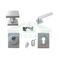 KIT ACCESSORI SQUADRATI CROMO