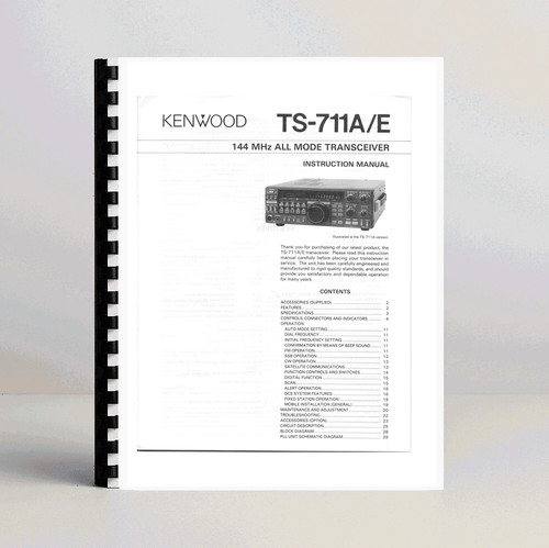 Kenwood 711a manuale di - manuale,