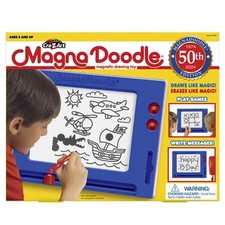 Retrò Magna Doodle Blu Bianco